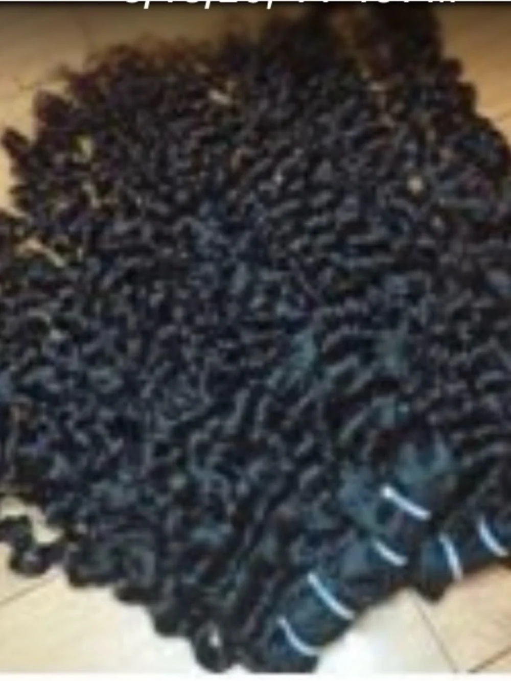 Deep Wave Black Hair Wefts - Natural Black Deep Waves